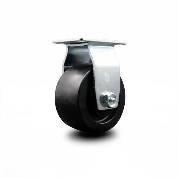 4 Inch Polyolefin Wheel Rigid Caster with Ball Bearing